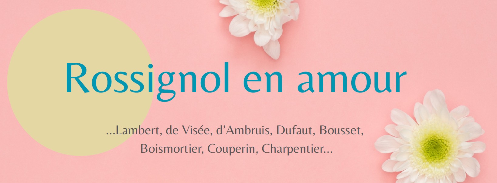 ANNONCE : concert « Rossignol en amour » le dimanche 31 mai 2026 à 17h